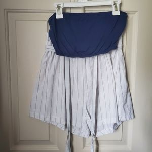 2 piece set - tube top and shorts (S)